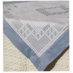 Colonia Cotton Square Fabric - Turquoise - 90x90cm